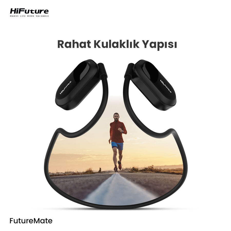 HiFuture FutureMate Bluetooth 5.3 Open-Ear Kablosuz ENC Kulaklık Kırmızı - 9