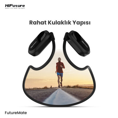 HiFuture FutureMate Bluetooth 5.3 Open-Ear Kablosuz ENC Kulaklık Siyah - 9