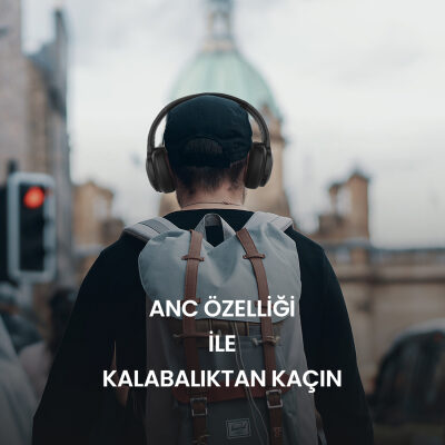 HiFuture FutureTour Bluetooth 5.2 ANC Kablosuz Kulaküstü Kulaklık - 9