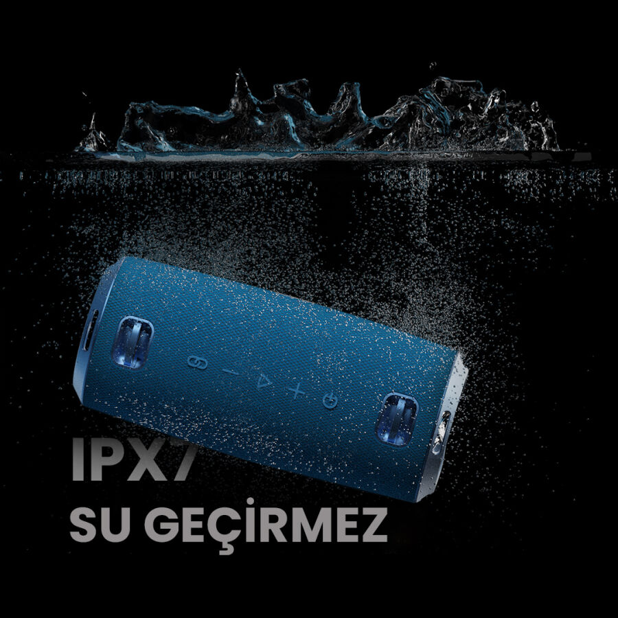 HiFuture Gravity RGB BT 5.3 45W IPX7 Taşınabilir Stereo Bluetooth Hoparlör Siyah - 10