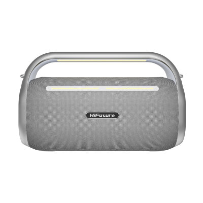 HiFuture MusicBox 100 Kablosuz Karaoke Hoparlör 70W Çift Mikrofon Bluetooth 5.0 Gümüş