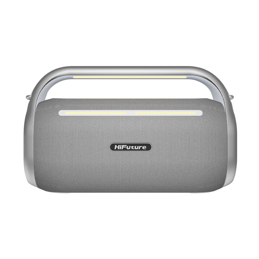 HiFuture MusicBox 100 Kablosuz Karaoke Hoparlör 70W Çift Mikrofon Bluetooth 5.0 Gümüş - 1