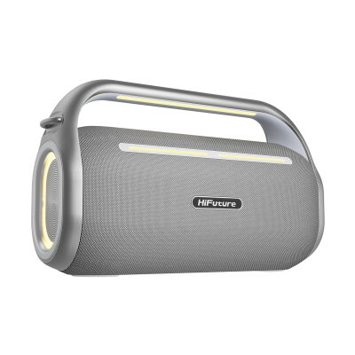 HiFuture MusicBox 100 Kablosuz Karaoke Hoparlör 70W Çift Mikrofon Bluetooth 5.0 Gümüş - 3