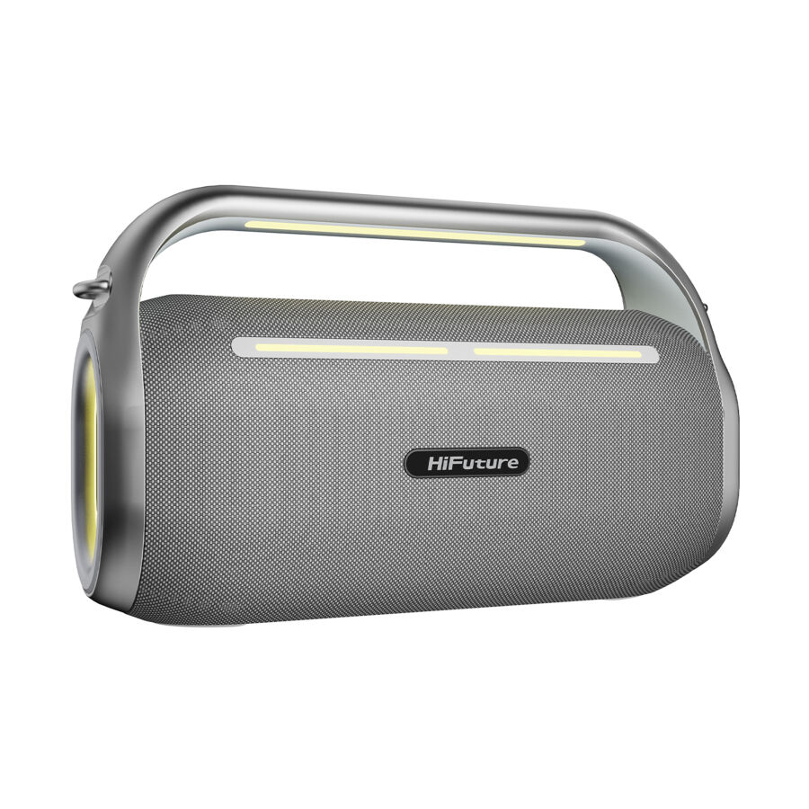 HiFuture MusicBox 100 Kablosuz Karaoke Hoparlör 70W Çift Mikrofon Bluetooth 5.0 Gümüş - 2