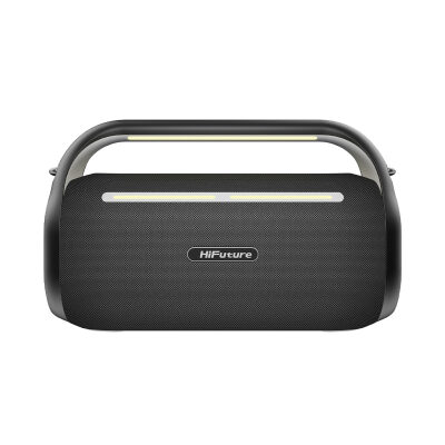 HiFuture MusicBox 100 Kablosuz Karaoke Hoparlör 70W Çift Mikrofon Bluetooth 5.0 Siyah