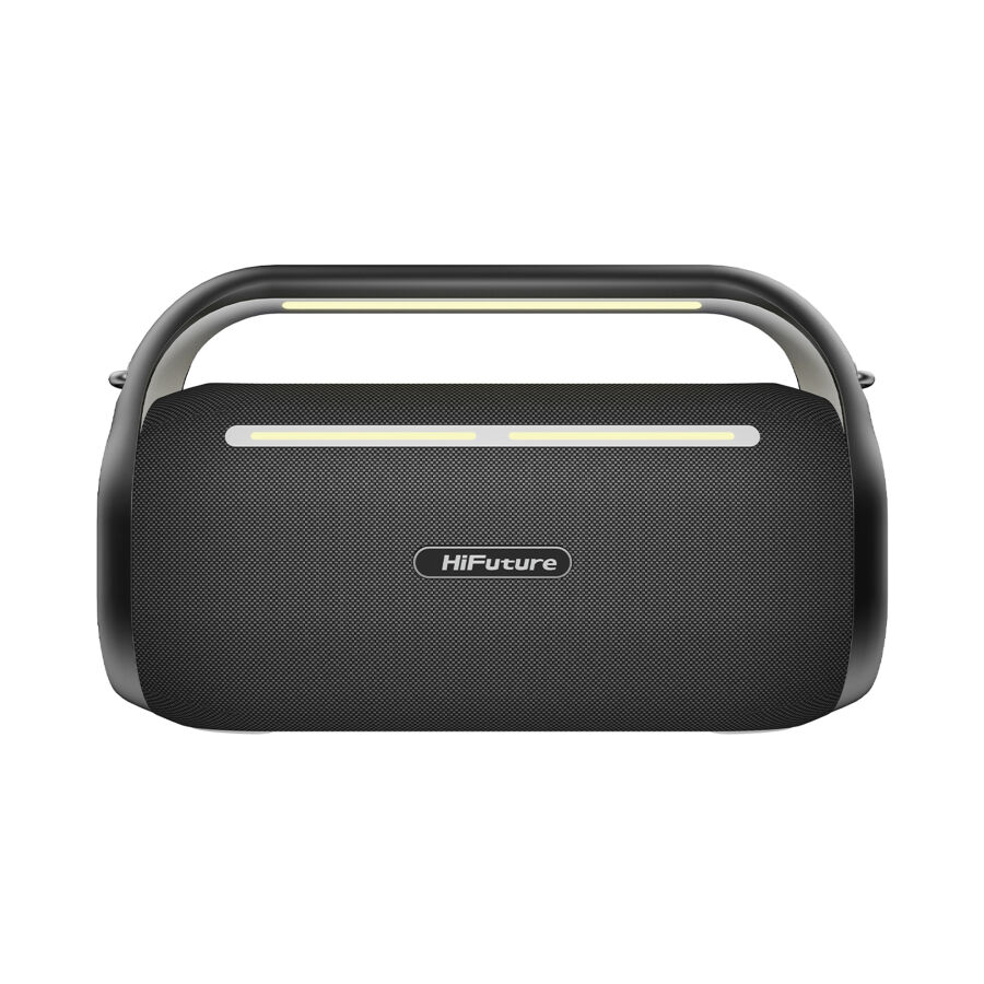 HiFuture MusicBox 100 Kablosuz Karaoke Hoparlör 70W Çift Mikrofon Bluetooth 5.0 Siyah - 1