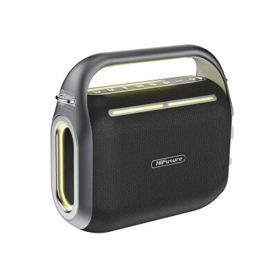 HiFuture MusicBox 200 Kablosuz Karaoke Hoparlör 100W Çift Mikrofon Bluetooth 5.0 Siyah - 2