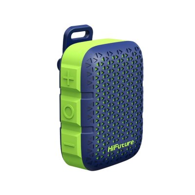 HiFuture Pocket S Su Geçirmez Kablosuz Hoparlör 5W TWS IPX7 Taşınabilir Bluetooth Hoparlör Mavi - 6