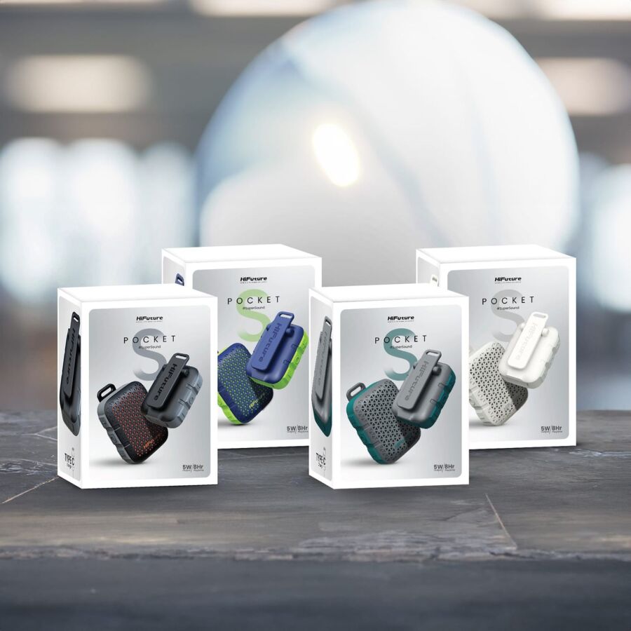 HiFuture Pocket S Su Geçirmez Kablosuz Hoparlör 5W TWS IPX7 Taşınabilir Bluetooth Hoparlör Mavi - 7