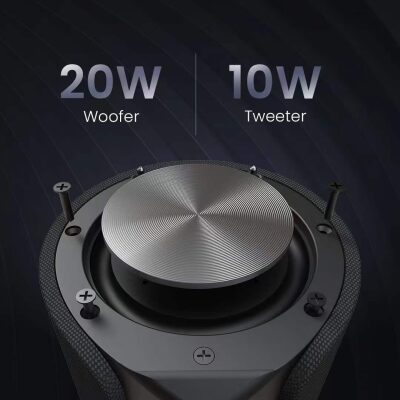 HiFuture Ripple BT 5.3 30W IPX7 Taşınabilir Stereo Bluetooth Hoparlör Kırmızı - 6