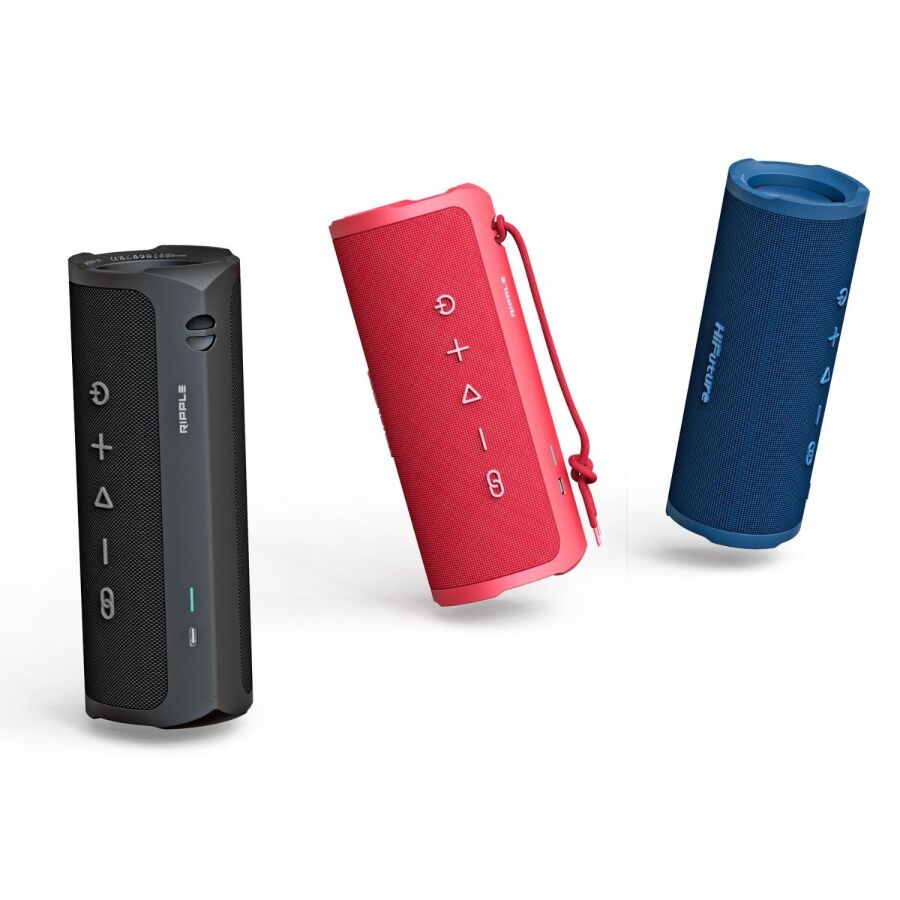 HiFuture Ripple BT 5.3 30W IPX7 Taşınabilir Stereo Bluetooth Hoparlör Siyah - 5