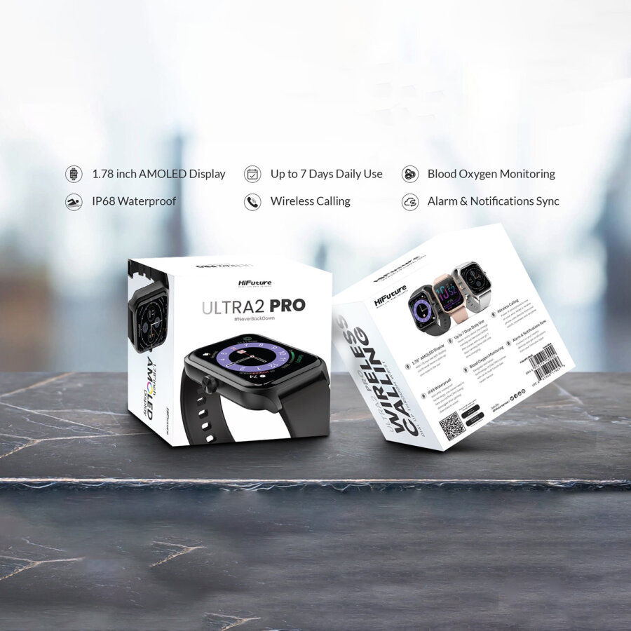 HiFuture Ultra 2 Pro Sesli Görüşme Özellikli 45mm Akıllı Saat Siyah - 7