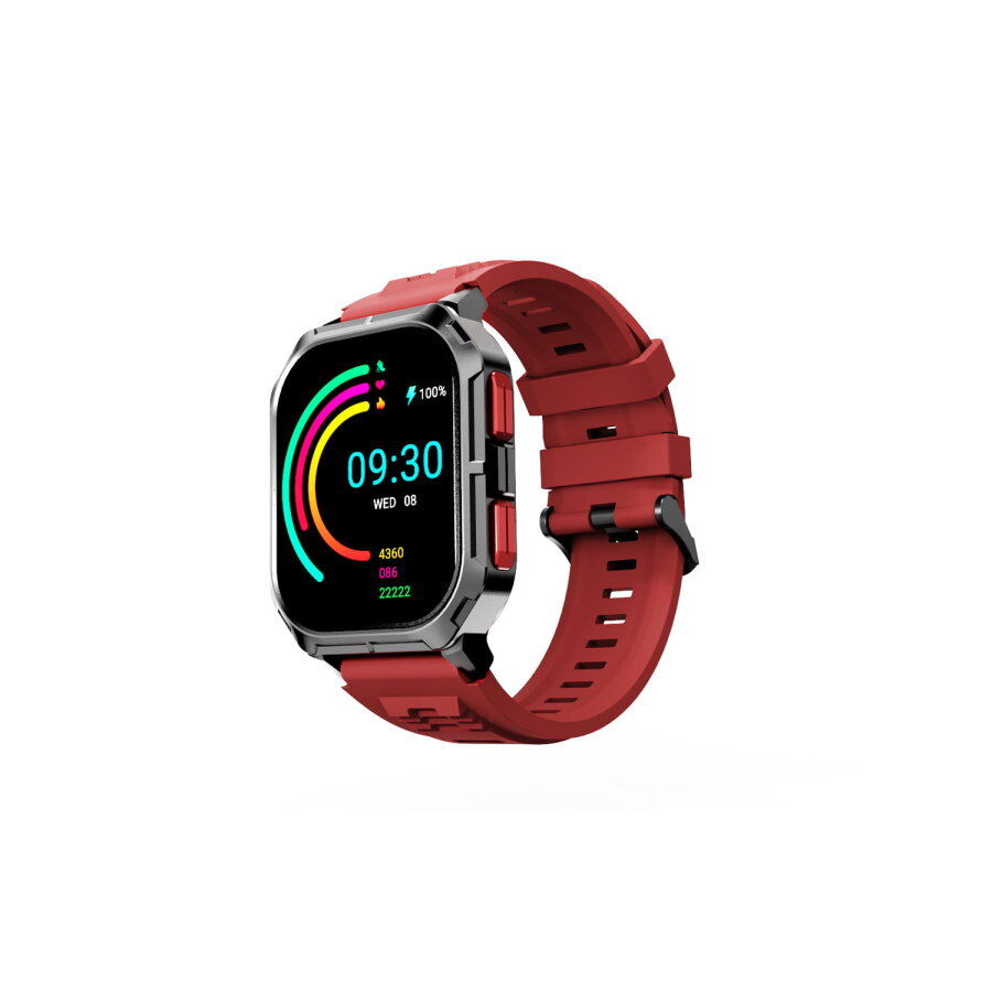 HiFuture Ultra3 Akıllı Saat 2.01 İnç TFT Ekran Sağlık ve Spor Takipli Bluetooth Arama Kırmızı - 1