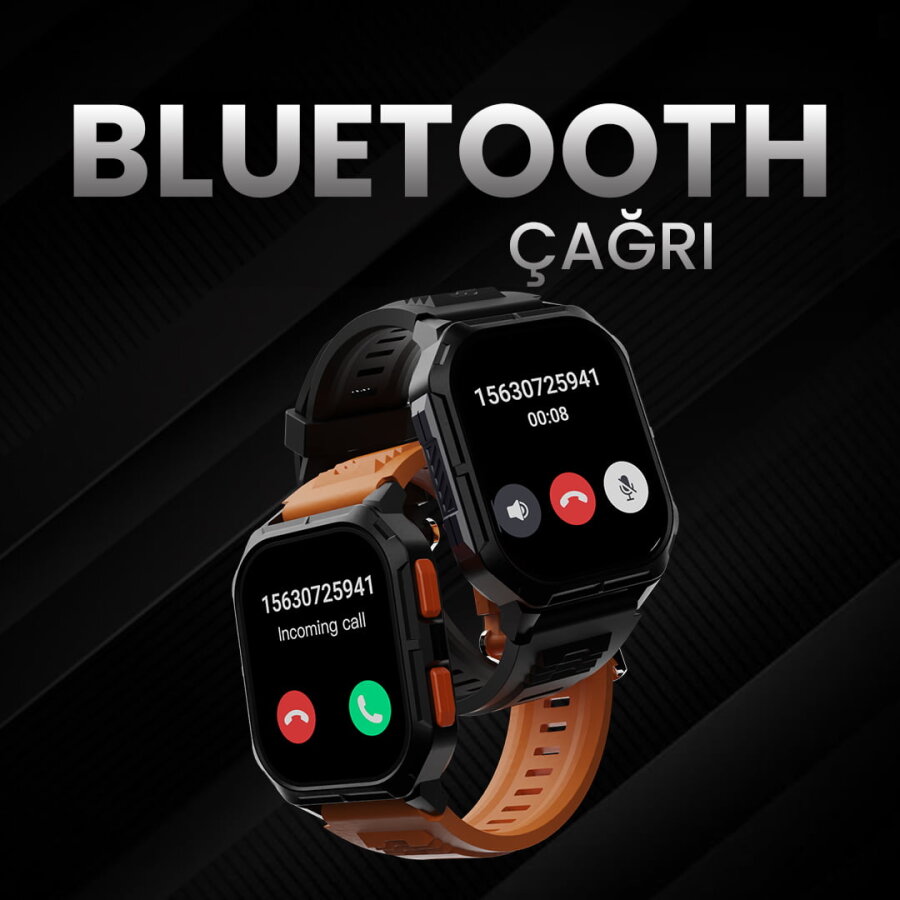 HiFuture Ultra3 Akıllı Saat 2.01 İnç TFT Ekran Sağlık ve Spor Takipli Bluetooth Arama Turuncu - 4