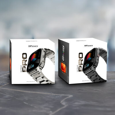 HiFuture Ultra3 PRO Bluetooth 5.3 AMOLED Ekran IP68 Su Geçirmez Sağlık ve Spor Takibi Akıllı Saat Gümüş - 7