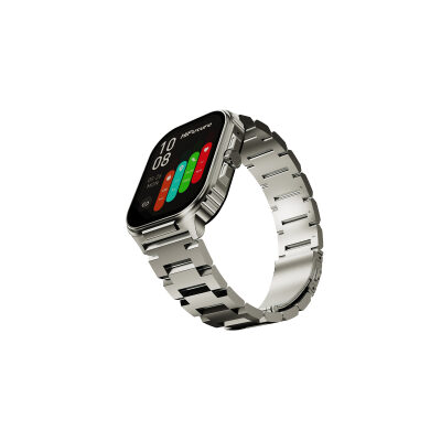 HiFuture Ultra3 PRO Bluetooth 5.3 AMOLED Ekran IP68 Su Geçirmez Sağlık ve Spor Takibi Akıllı Saat Gümüş - 4