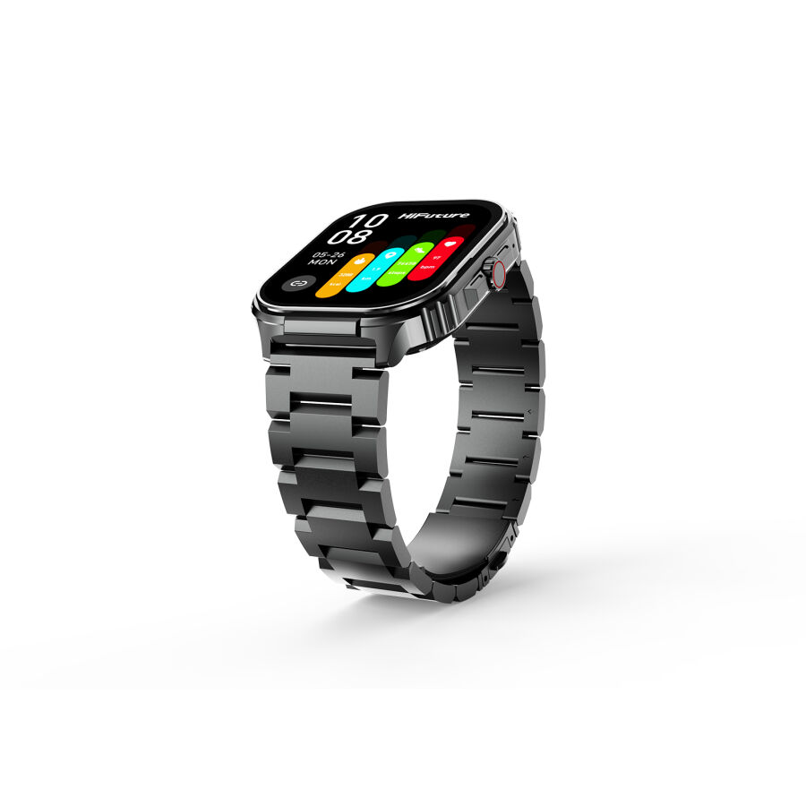 HiFuture Ultra3 PRO Bluetooth 5.3 AMOLED Ekran IP68 Su Geçirmez Sağlık ve Spor Takibi Akıllı Saat Siyah - 2