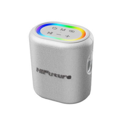 HiFuture Vocalist 100 Kablosuz Bluetooth 25W RGB Mikrofonlu TWS Taşınabilir Karaoke Sistemi Hoparlör Gümüş - 5