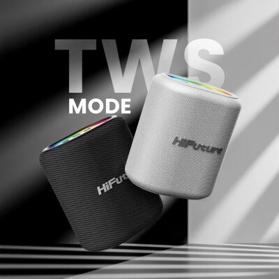 HiFuture Vocalist 100 Kablosuz Bluetooth 25W RGB Mikrofonlu TWS Taşınabilir Karaoke Sistemi Hoparlör Siyah - 7