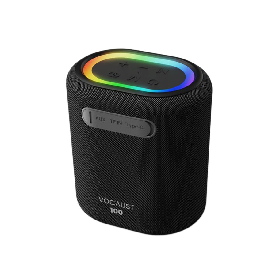 HiFuture Vocalist 100 Kablosuz Bluetooth 25W RGB Mikrofonlu TWS Taşınabilir Karaoke Sistemi Hoparlör Siyah - 3