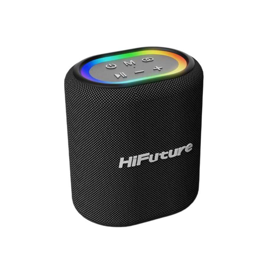 HiFuture Vocalist 100 Kablosuz Bluetooth 25W RGB Mikrofonlu TWS Taşınabilir Karaoke Sistemi Hoparlör Siyah - 4