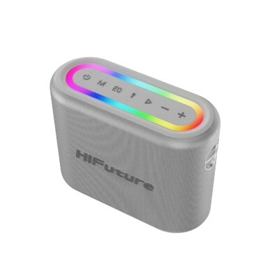 HiFuture Vocalist 200 Bluetooth 100W RGB Aydınlatmalı Taşınabilir Karaoke Sistemi Hoparlör Mikrofonlu Kablosuz Gümüş - 2