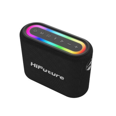 HiFuture Vocalist 200 Bluetooth 100W RGB Aydınlatmalı Taşınabilir Karaoke Sistemi Hoparlör Mikrofonlu Kablosuz Siyah - 6