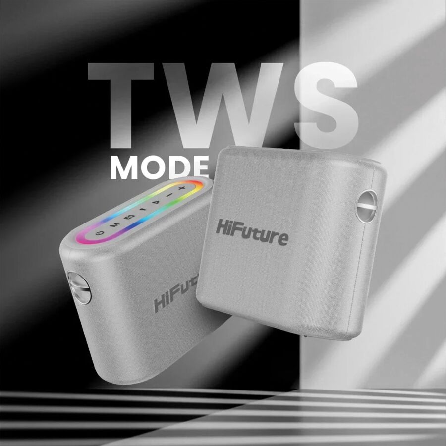 HiFuture Vocalist 200 Bluetooth 100W RGB Aydınlatmalı Taşınabilir Karaoke Sistemi Hoparlör Mikrofonlu Kablosuz Siyah - 10