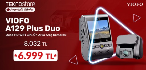 Viofo A129 Plus Duo Quad HD WiFi GPS Ön Arka Araç Kamerası