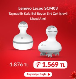 Lenovo Lecoo SCM03 Taşınabilir Kafa Bel Boyun Sırt Çok İşlevli Masaj Aleti
