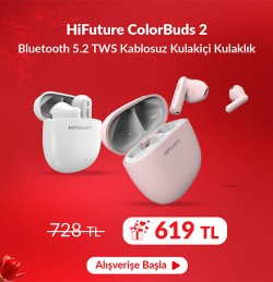 HiFuture ColorBuds 2 Bluetooth 5.2 TWS Kablosuz Kulakiçi Kulaklık Pembe