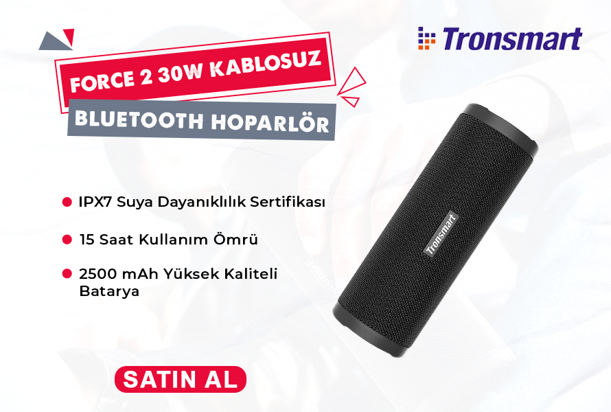 Tronsmart Force 2 30W Taşınabilir Kablosuz Bluetooth Hoparlör