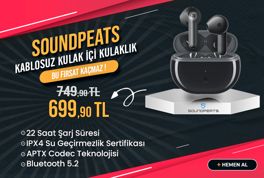 Soundpeats Air3-Deluxe Bluetooth 5.2 TWS Kablosuz Kulak içi Kulaklık Beyaz