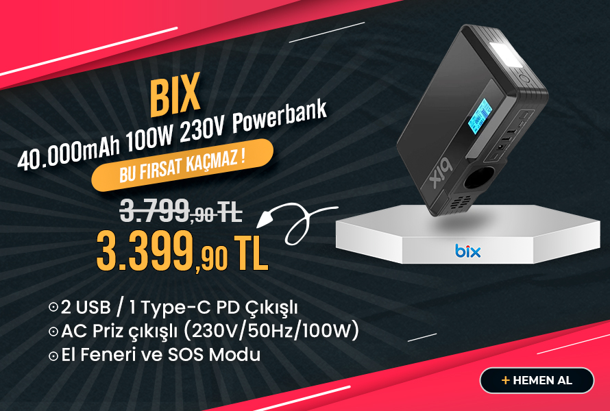 Bix 40000mAh prizli powerbank
