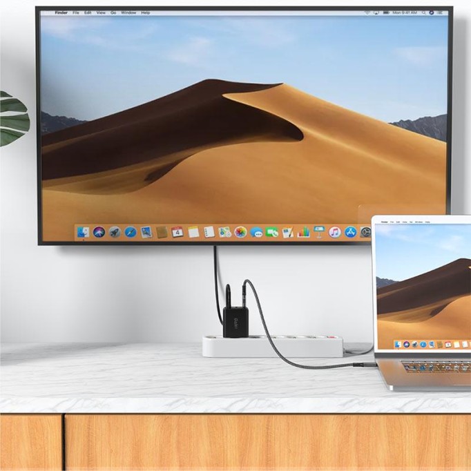 Acefast A17 GaN 65W Type-C PD USB Hub 4K HDMI 100W Kablo ve Şarj Cihazı