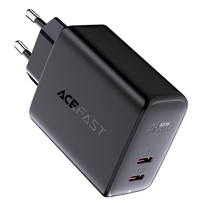 Acefast A9 40W PD 3.0 Type-C Çift Portlu Hızlı Şarj Cihazı