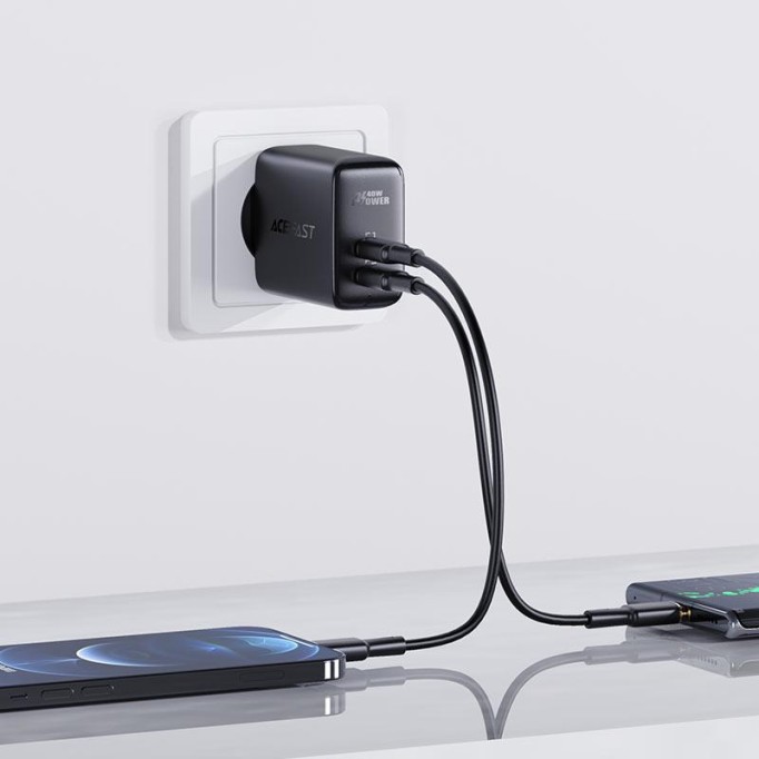 Acefast A9 40W PD 3.0 Type-C Çift Portlu Hızlı Şarj Cihazı