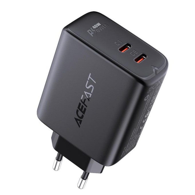 Acefast A9 40W PD 3.0 Type-C Çift Portlu Hızlı Şarj Cihazı