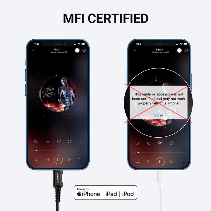 Acefast C1-05 MFI Lightning to 3.5mm Jack Aux Dönüştürücü Kablo