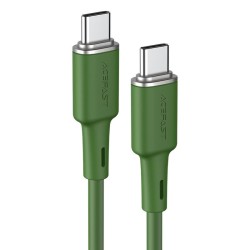 Yeşil Acefast C2-03 PD Type-C to Type-C 60W 3A Hızlı Şarj ve Data Kablosu Yeşil