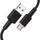 Acefast C2-04 USB Type-C 3A Hızlı Şarj ve Data Kablosu Siyah