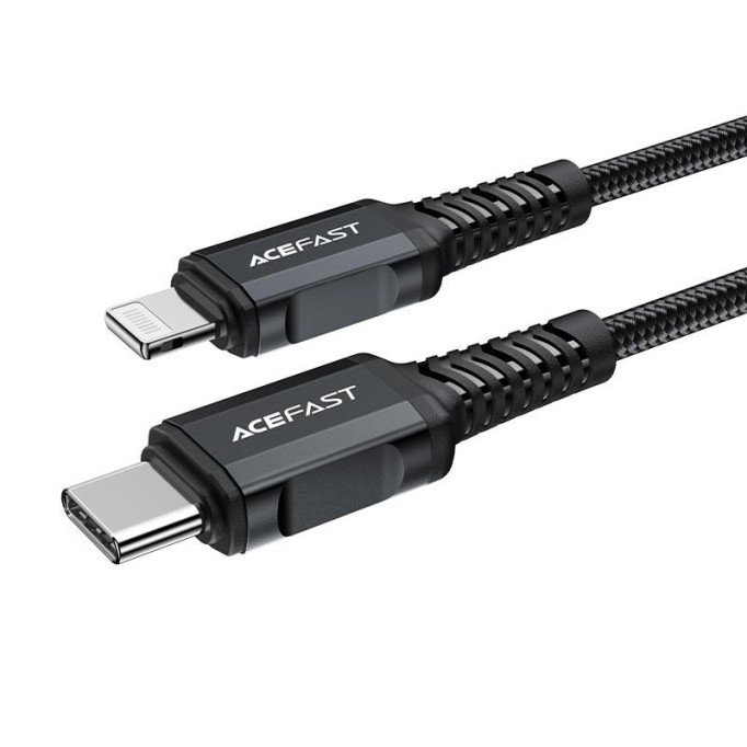 Acefast C4-01 30W 3A Type C to Lightning iPhone Örgülü Hızlı Şarj ve Data Kablosu