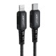 Acefast C4-01 30W 3A Type C to Lightning iPhone Örgülü Hızlı Şarj ve Data Kablosu