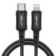 Acefast C4-01 30W 3A Type C to Lightning iPhone Örgülü Hızlı Şarj ve Data Kablosu