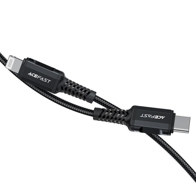 Acefast C4-01 30W 3A Type C to Lightning iPhone Örgülü Hızlı Şarj ve Data Kablosu