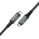 Acefast C4-03 PD Type-C to Type-C 100W 5A Hızlı Şarj ve Data Kablosu Gri