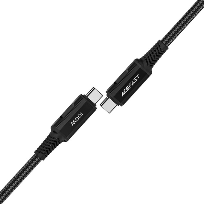 Acefast C4-03 PD Type-C to Type-C 100W 5A Hızlı Şarj ve Data Kablosu Siyah