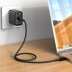 Acefast C6-01 30W 3A Type C to Lightning MFI LED Ekranlı Hızlı Şarj Kablosu Siyah