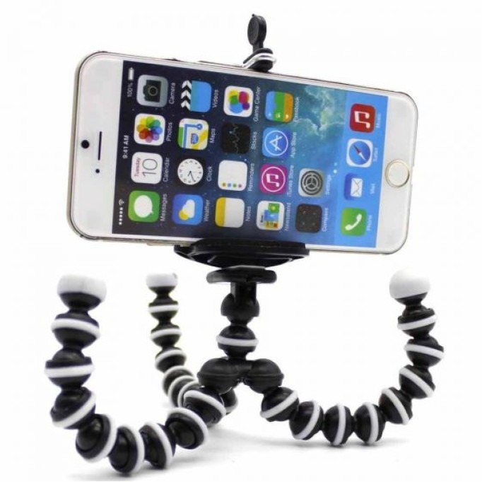 Akrobat Mini Ahtapot Tripod Telefon Tutucu Turuncu
