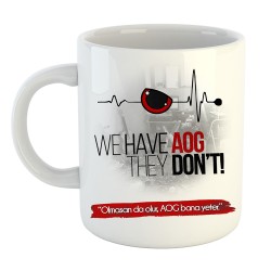  AOG Logo Baskılı Porselen Kupa Bardak #4